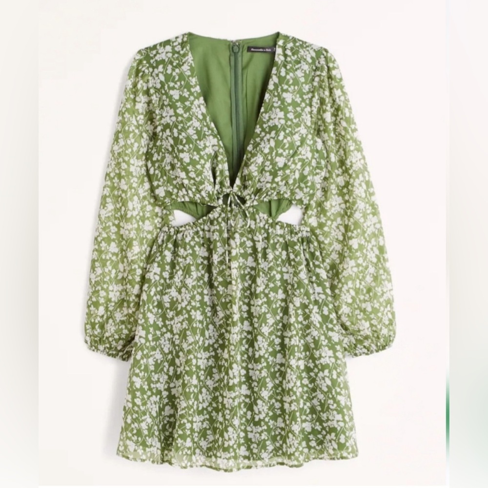 Abercrombie and Fitch cut out mini chiffon dress XS